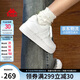 卡帕（Kappa）女鞋夏季2025新款透氣小白鞋子女百搭休閑運動(dòng)板鞋女 鷺羽白 38