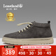 楓葉（leaveland）男鞋冬季新品英倫風(fēng)時(shí)尚中高幫板鞋防滑軟底一腳蹬戶(hù)外休閑工裝鞋 暗棕色（皮鞋碼） 41