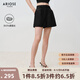 艾諾絲雅詩【商場(chǎng)同款】2025夏季新品桑蠶絲摩登西裝短褲休閑褲40513001 黑色 XL