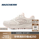 斯凱奇（Skechers）暮光鞋丨男女時(shí)尚復古跑步鞋子輕軟回彈減震運動(dòng)體育訓練鞋 女款-自然色/淺粉色/NTLP  38