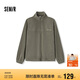 森馬（Semir）衛(wèi)衣男搖粒絨冬季半開襟繡花情侶裝時(shí)尚百搭立領(lǐng)上衣101724116215