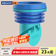科固（KEGOO）馬桶法蘭密封膠圈防反水臭止逆閥 坐便器排污口加長止回通用K5068