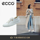 愛(ài)步（ECCO）休閑鞋女 時(shí)尚百搭通勤圓頭低幫軟面皮板鞋 柔酷7號(hào)430003 白色38