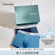 Calvin Klein內衣【七夕禮盒明星同款】25夏男士三條ck棉質防夾臀內褲男NB4392 VWS-字母藍/風暴藍/碧泉綠 3條 L