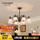 CASAGD復(fù)古風(fēng)鈴蘭花客廳吊燈美式中古光影臥室燈帶射燈餐廳投影燈casagd 8頭-直徑80cm-三色變光