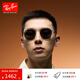 雷朋（RayBan）太陽(yáng)鏡復古圓形款時(shí)尚男女款墨鏡素顏修飾眼鏡0RB3447禮物 919648 經(jīng)典金框黑色偏光鏡片 尺寸53