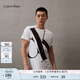 Calvin Klein Jeans夏季男女情侶中性ck純棉醒目大字母印花圓領(lǐng)短袖T恤J318471 YAF-白色 M （推薦135-150斤）