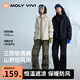 MOLY VIVI軟殼沖鋒運動褲女戶外秋冬防風(fēng)防水徒步登山褲寬松工裝褲魔力薇薇