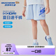 Skechers斯凱奇兒童速干褲男女童夏季梭織兒童休閑戶外運動短褲P225K075 氙氣藍/0356/K081 165