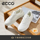 愛步（ECCO）休閑板鞋男 2025年簡約拼色舒適運動鞋休閑男鞋 街頭球鞋539814 白色/灰白色53981452292 42