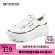 斯凱奇（Skechers）七夕情人節(jié)禮物女鞋夏季潮流百搭透氣時(shí)尚板鞋帆布鞋 白色/WHT 36
