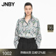 JNBY/江南布衣【商場同款】25秋新品襯衫格紋繡球花圖案5P7212850 597/紫綠系 S