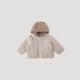 巴厘小豬寶寶夾棉外套秋冬季男童加厚保暖嬰幼兒連帽上衣女童棉襖兒童冬裝 藜麥色 100