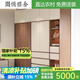 閑情雅舍實(shí)木衣柜北歐風(fēng)推拉門(mén)現(xiàn)代簡(jiǎn)約小戶型移門(mén)柜子家用臥室大衣櫥定制 衣柜【全系包安裝】 長(zhǎng)120cm*深60cm*高200cm