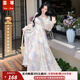蕓蕁裙子女夏季2025新款蕓蕁法式兩件吊帶套裝溫柔夏季新款碎花吊帶裙 [套裝]碎花吊帶裙+防曬開衫 M