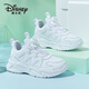 迪士尼（Disney）兒童跑步鞋男女童戶(hù)外秋冬小白鞋中大童透氣運動(dòng)鞋 319革面  32 
