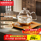 金灶（KAMJOVE）涌泉式全自動(dòng)上水電熱水壺 0.8L玻璃燒水壺 智能保溫恒溫電茶壺 H7