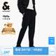 杰克·瓊斯（JACK&JONES）男裝秋季商務(wù)通勤時尚舒適個性潮百搭抗皺休閑褲錐形褲子品牌男褲 E40黑色 第二批 33 180