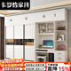 卡羅怡2025新款實(shí)木衣柜推拉滑移門(mén)電腦桌一體組合簡(jiǎn)約現代家用臥室衣櫥 1米衣柜+電腦桌