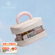 唯蘭朵（VLANDO）2025新款化妝品收納包夏日防水透明大容量便攜差旅化妝包女生送禮 奶油白【防水抗污 分區收納】