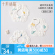十月結晶 新生兒寶寶口水巾嬰兒圍嘴 嬰兒吃飯圍兜兒童圍兜 防水款 6層棉紗3條 城市汽車(chē)