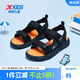 特步（XTEP）兒童童鞋夏季涼鞋男童幼小童透氣露趾沙灘鞋 黑 32碼