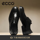 愛步（ECCO）正裝皮鞋男 增高布洛克雕花牛皮德比鞋 里斯622164 黑色42