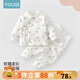 優(yōu)奇寶寶套裝秋冬夾棉保暖衣服嬰兒純棉夾棉內衣兒童秋衣秋褲薄棉秋裝 萌萌小象 73