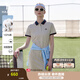 哈吉斯（HAZZYS）女裝 夏季女士【宋佳明星同款】PHIZ系列拼色POLO裙女 灰色GE (160/84A 38) M
