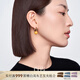 白嵐蜜蠟耳扣女925銀耳飾設(shè)計(jì)感輕奢時(shí)尚優(yōu)雅氣質(zhì)生日禮物送老 蜜蠟耳墜(10-10.5mm)