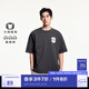 杰克·瓊斯（JACK&JONES）25年男裝純棉短袖t恤男士夏季潮流寬松足球風衣服高端重磅半袖 E44黑砂色 常規(guī) XL