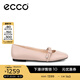 愛步（ECCO）女鞋平底鞋 2025輕奢時尚淺口單鞋芭蕾舞鞋瑪麗珍鞋 舞悅234303 灰粉色23430301386 37