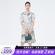 S.DEER圣迪奧女裝圓領(lǐng)印花泡泡袖連衣裙S22281233 灰/67 S 160