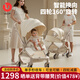 優(yōu)樂(lè )博（ULOP）四輪萬(wàn)向嬰兒車(chē)0-3歲用折疊可坐可躺帶減震雙向嬰兒推車(chē)輕便折疊 嬰兒推車(chē)0-6歲嬰幼兒遛娃神器 一鍵換向高景觀(guān)雙向可坐可躺