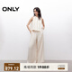 ONLY2025夏季新款時尚氣質(zhì)輕薄寬松亞麻套裝休閑褲女|125244004 A44銀樺灰色 XS