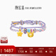 潮宏基 【組合】三麗鷗酷洛米黃金轉(zhuǎn)運珠足金手鏈女送女友生日七夕禮物 福星相伴：酷洛米吊墜+小福星吊墜(贈手繩)