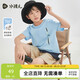 水孩兒（SOUHAIT）童裝男童女童T恤夏季新款兒童短袖套頭上衣 以太藍(lán) 160