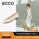 愛(ài)步（ECCO）夏季優(yōu)雅氣質(zhì)芭蕾舞鞋淺口單鞋 舞悅234313 石灰色36