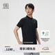 KOLON SPORT/可隆戶(hù)外POLO 男子接觸涼感防曬UPF50+壓膠沖孔短袖 LHPT5AN171-BK 黑色 2XL185/104A