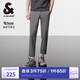杰克·瓊斯休閑褲男紳士長(zhǎng)褲天絲棉感潮流褲子商務(wù)男褲224314026