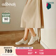 Allbirds【董潔同款】赤足鞋Air Flow呼吸芭蕾鞋春季新款女鞋多巴胺休閑鞋 自然白 葉童同款 38 /W8 女碼