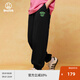 BEASTER衛(wèi)褲男女夏美式復(fù)古長(zhǎng)褲國潮牌情侶裝 黑色 XL