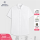 布克兄弟（BrooksBrothers）[易打理]男士新款牛津紡短袖正裝襯衫 1001-白色 42 16