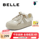百麗（Belle）行云新中式芭蕾德訓鞋女休閑板鞋B1873BM4 米白-簡約 38 (240mm)