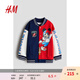 H&M【迪士尼系列】童裝男童2025秋季新款米奇印花棒球外套1169118 深藍(lán)色/米奇老鼠 140 140/68 (8-10Y)