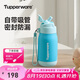特百惠（Tupperware）CC保溫杯330ML帶吸管男女學生兒童水杯子七夕情人節(jié)禮物 天真藍