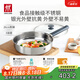 雙立人（ZWILLING） 平底鍋無(wú)涂層煎鍋抗黃不銹鋼牛排鍋通用SILVER銀光系列 26cm