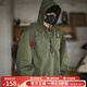 馬登工裝 美式復古甲板服惡劣天氣短款輕戶(hù)外夾克外套男寬松連帽衛衣 軍綠色 L