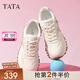 他她（TATA）云朵泡芙厚底慢跑鞋女休閑運(yùn)動鞋女老爹鞋秋WPC06CM4 白/銀（波紋款） 35