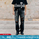 Levi's?SilverTab?25年春夏新款男士美式高街505破洞直筒牛仔褲 黑色 31 (32)